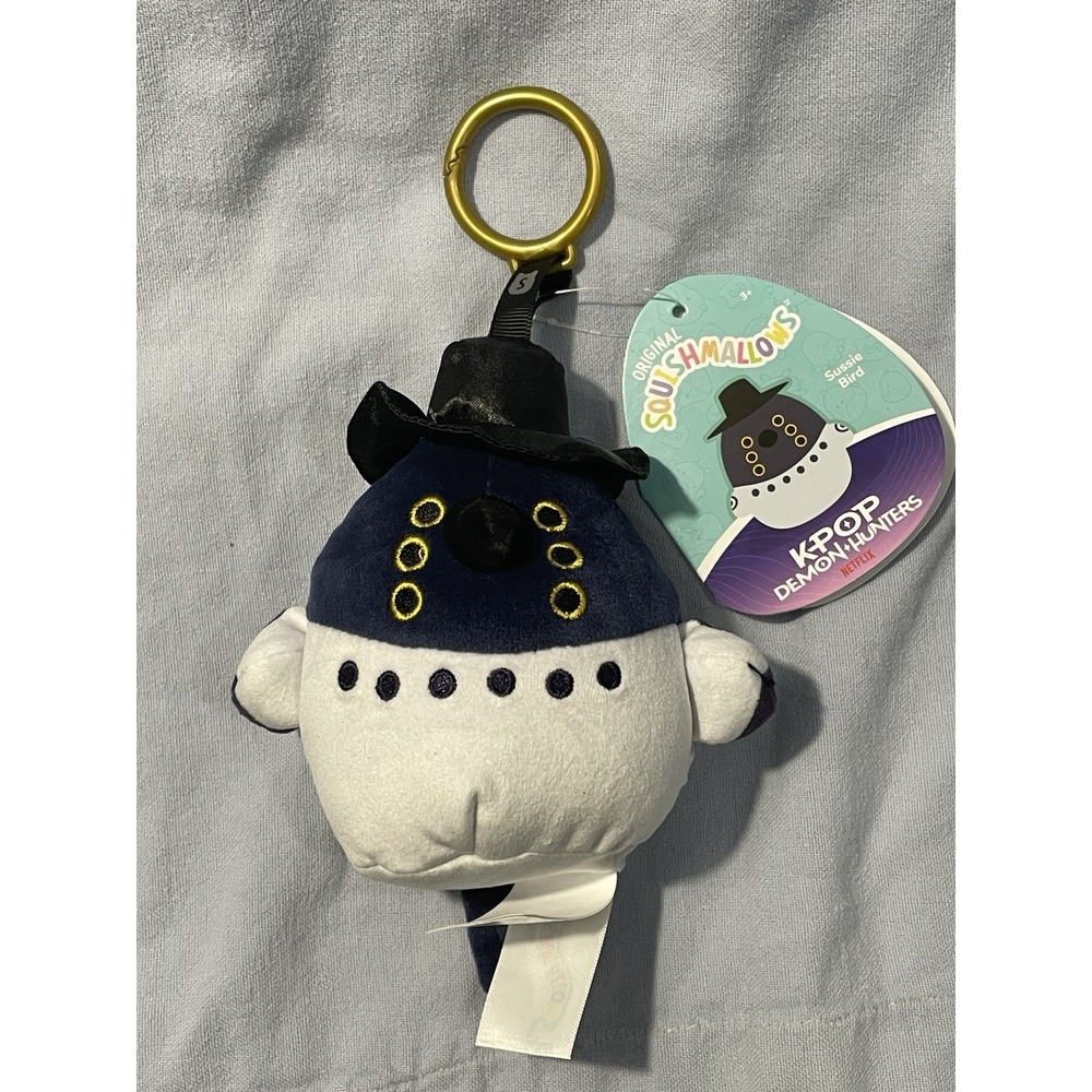 NEW Open Box Netflix K-Pop Demon Hunters Squishmallows 3" Plush Clip - Sussie